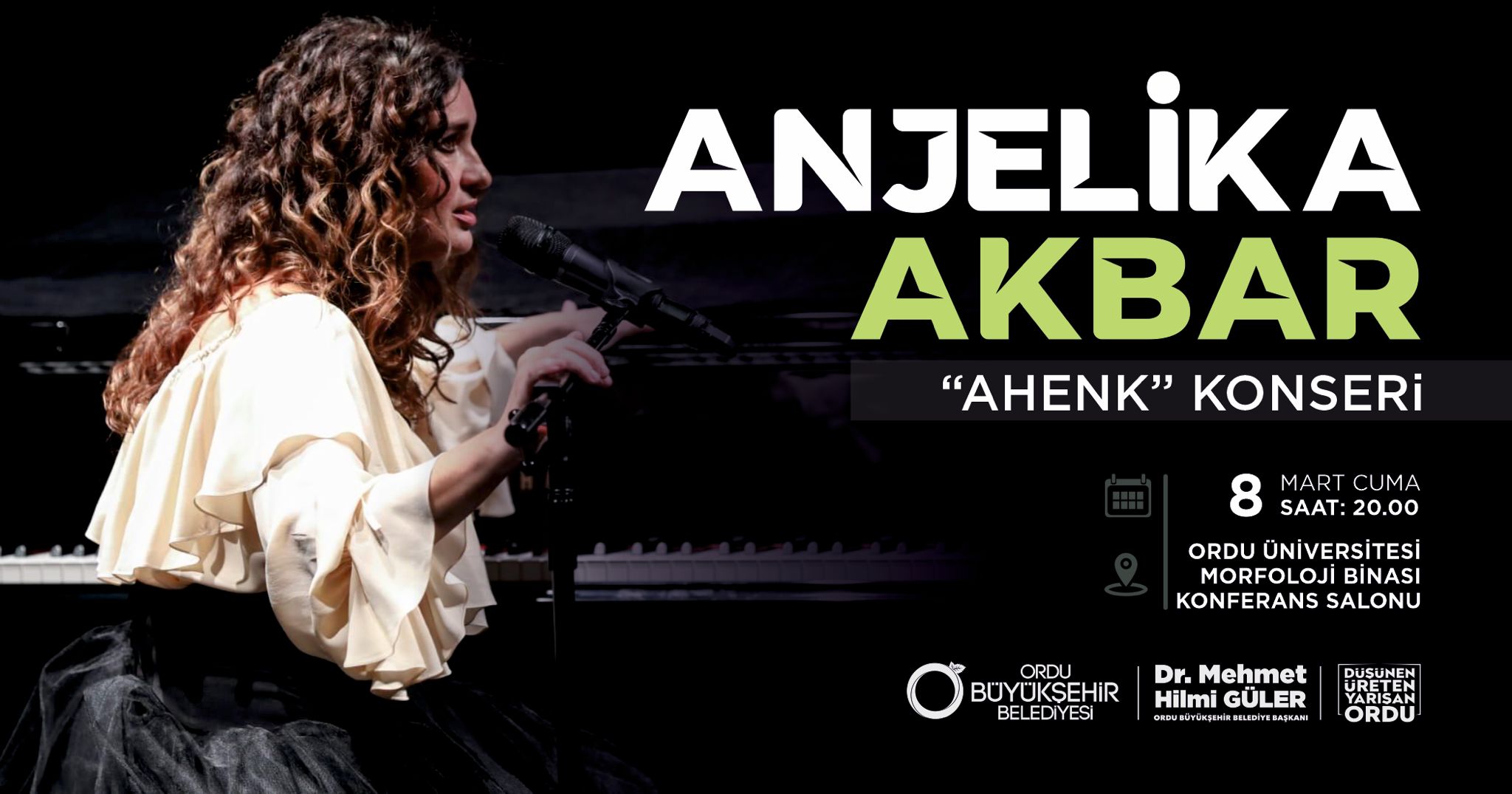 Dünyaca ünlü besteci Anjelika Akbar, Ordu'da unutulmaz bir konser verecek!