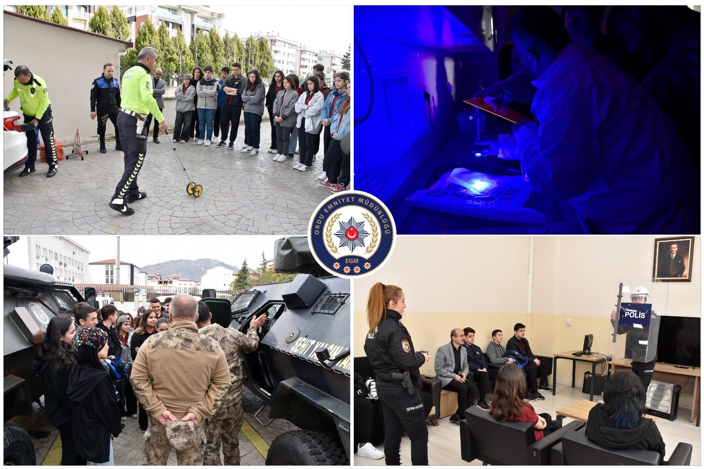 Ordu İl Emniyet Müdürlüğü, Öğrencilere Polis Mesleğini ve Genel Güvenlik Bilgilerini Aktaran Toplum Destekli Proje Başlattı